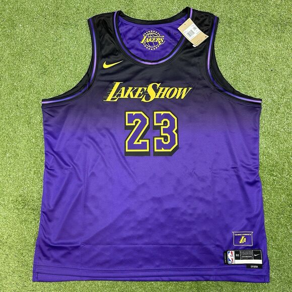 Nike Los Angeles Lakers LeBron James City Edition Swingman Jersey Men’s 3XL NWT - Picture 1 of 9